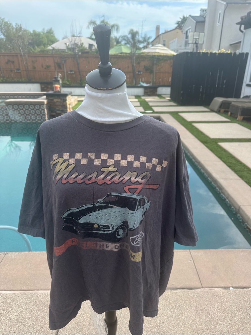 No Boundaries Charcoal Mustang Graphic Tee